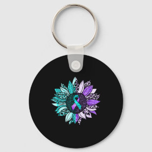 Suicide Awareness Shirt Sunflower Suicide Preventi Key Ring