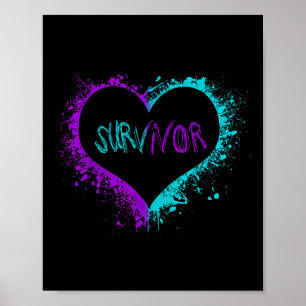 Suicide Awareness Shirt Survivor Suicide Awareness Poster