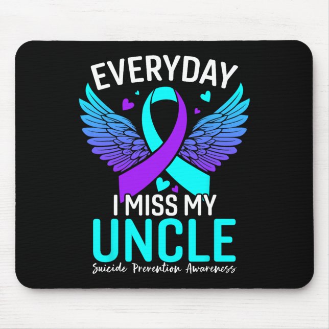 Suicide Awareness Shirt Uncle Suicide Prevention A Mouse Pad (Front)