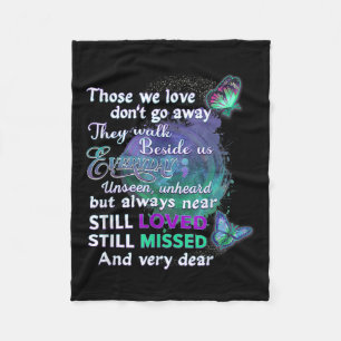 Suicide Awareness Shirts Women Those We Love Dont Fleece Blanket