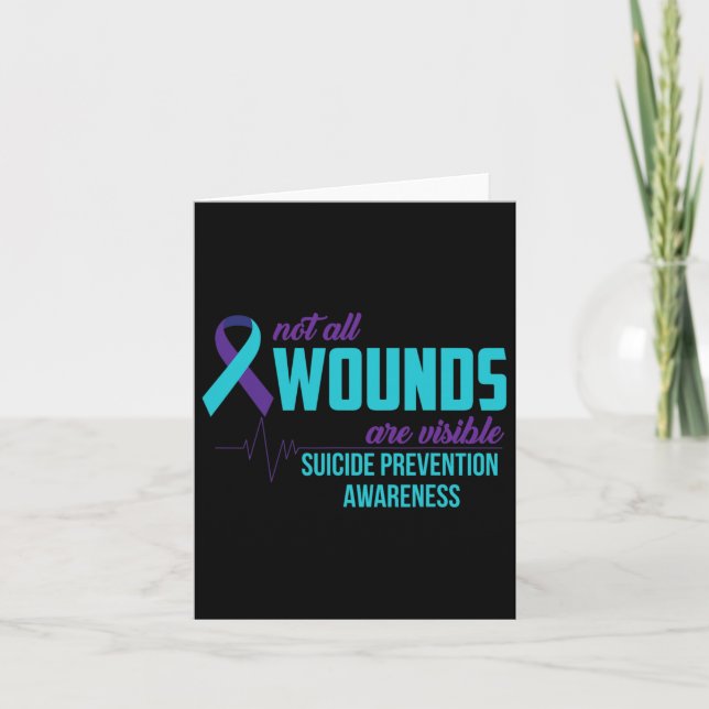 Suicide Awareness Suicide Prevention Month  Card (Front)