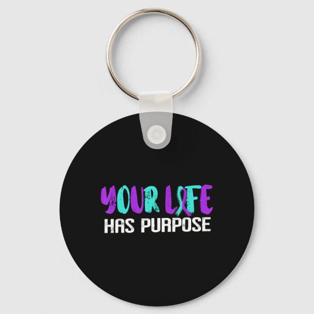 Suicide Awareness Suicide Prevention Support Key Ring (Front)
