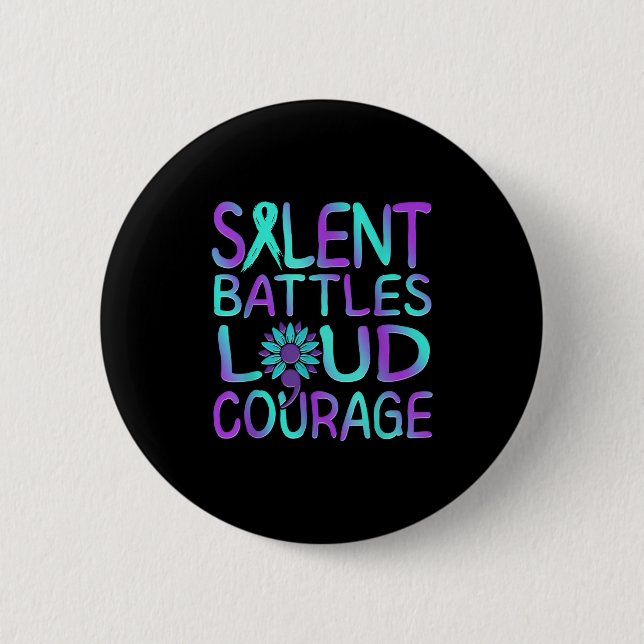 Suicide Awareness Suicide Prevention Suprt Survivo 6 Cm Round Badge (Front)