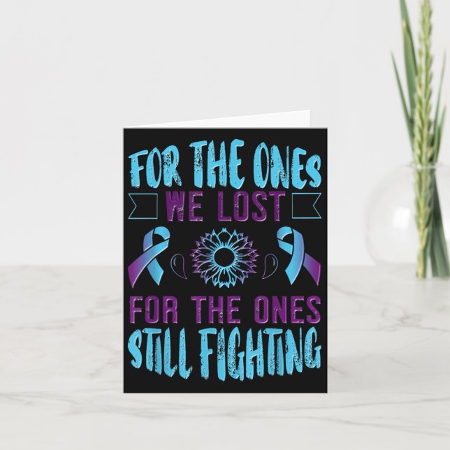 Suicide Awareness Suicide Prevention Suprt Survivo Card (Front)