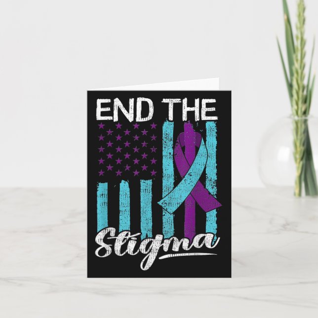 Suicide Awareness Suicide Prevention Suprt Survivo Card (Front)