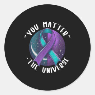 Suicide Awareness Suicide Prevention Suprt Survivo Classic Round Sticker