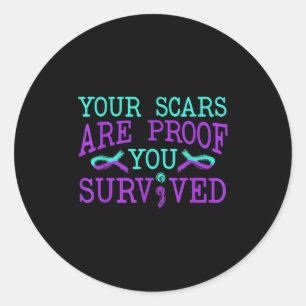 Suicide Awareness Suicide Prevention Suprt Survivo Classic Round Sticker