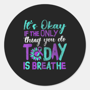 Suicide Awareness Suicide Prevention Suprt Survivo Classic Round Sticker