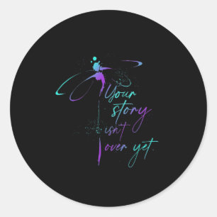 Suicide Awareness Suicide Prevention Suprt Survivo Classic Round Sticker