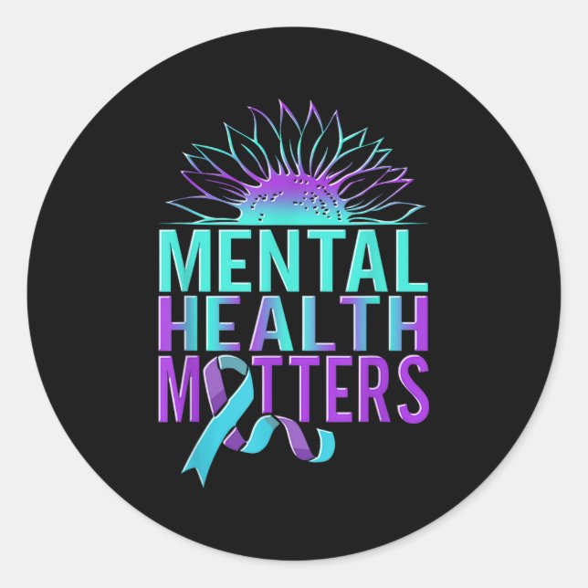 Suicide Awareness Suicide Prevention Suprt Survivo Classic Round Sticker (Front)