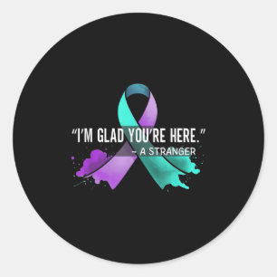 Suicide Awareness Suicide Prevention Suprt Survivo Classic Round Sticker