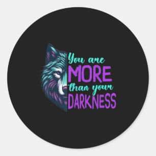 Suicide Awareness Suicide Prevention Suprt Survivo Classic Round Sticker