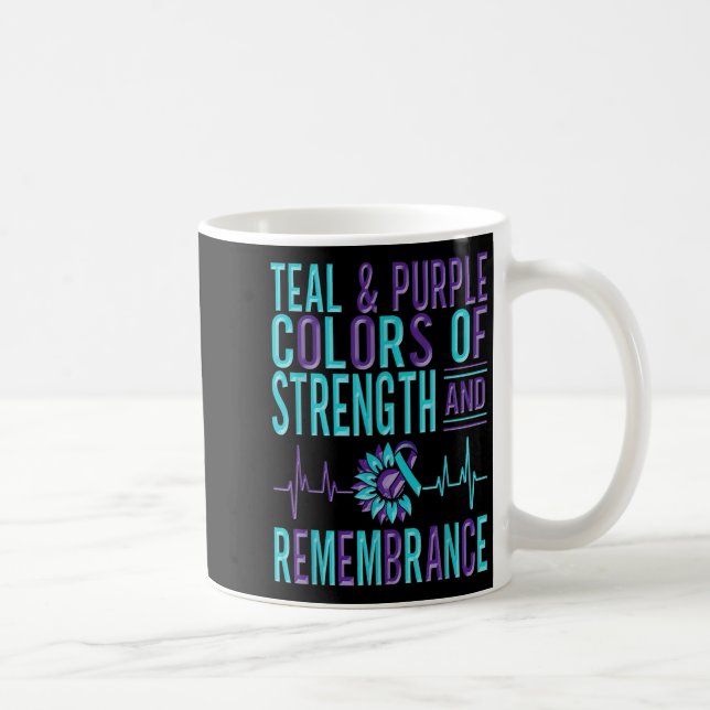 Suicide Awareness Suicide Prevention Suprt Survivo Coffee Mug (Right)