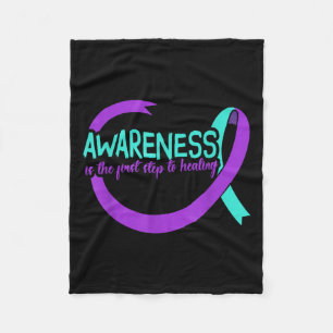 Suicide Awareness Suicide Prevention Suprt Survivo Fleece Blanket