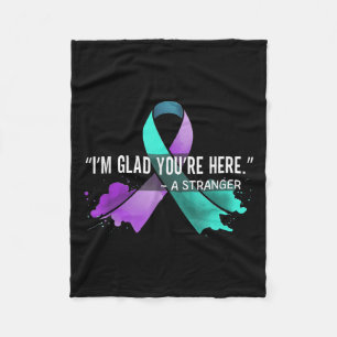 Suicide Awareness Suicide Prevention Suprt Survivo Fleece Blanket