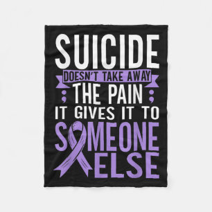 Suicide Awareness Suicide Prevention Suprt Survivo Fleece Blanket