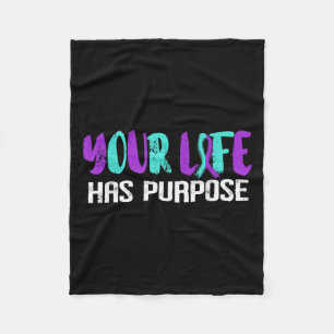 Suicide Awareness Suicide Prevention Suprt Survivo Fleece Blanket