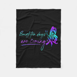 Suicide Awareness Suicide Prevention Suprt Survivo Fleece Blanket