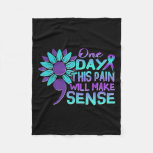 Suicide Awareness Suicide Prevention Suprt Survivo Fleece Blanket