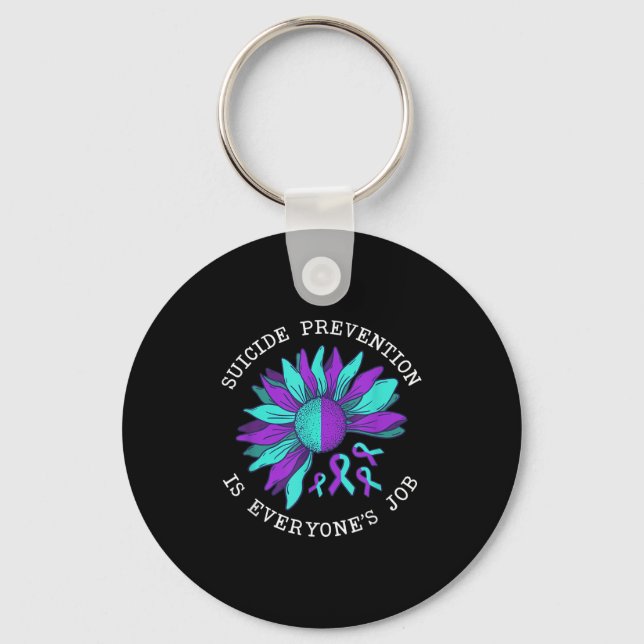 Suicide Awareness Suicide Prevention Suprt Survivo Key Ring (Front)