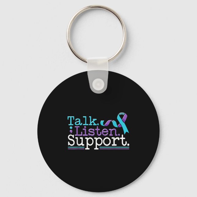 Suicide Awareness Suicide Prevention Suprt Survivo Key Ring (Front)