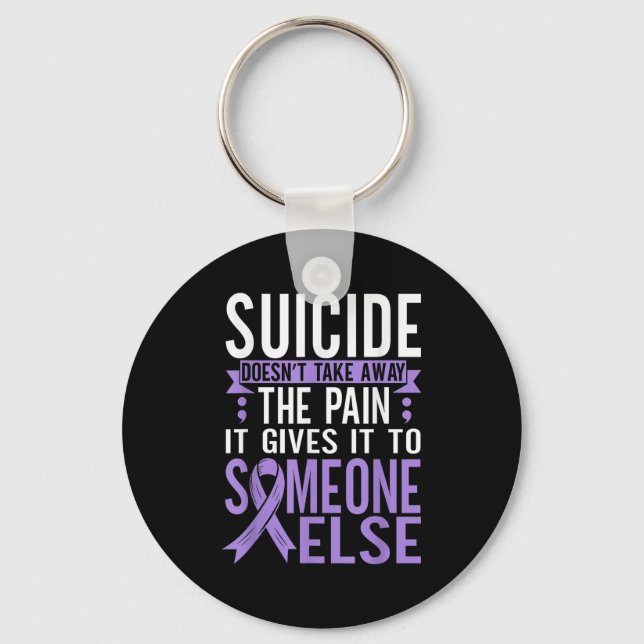 Suicide Awareness Suicide Prevention Suprt Survivo Key Ring (Front)