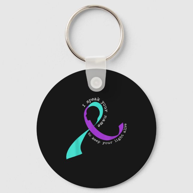 Suicide Awareness Suicide Prevention Suprt Survivo Key Ring (Front)