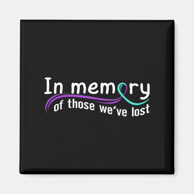 Suicide Awareness Suicide Prevention Suprt Survivo Magnet (Front)