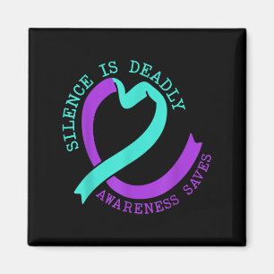 Suicide Awareness Suicide Prevention Suprt Survivo Magnet