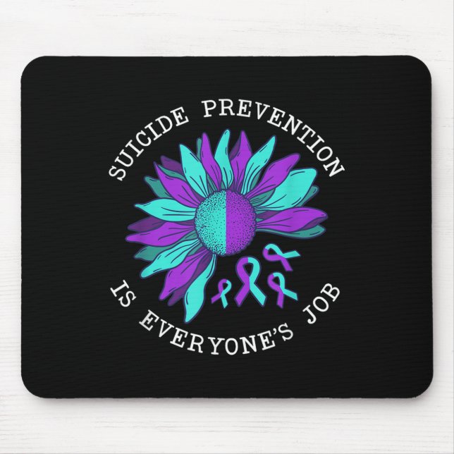 Suicide Awareness Suicide Prevention Suprt Survivo Mouse Pad (Front)