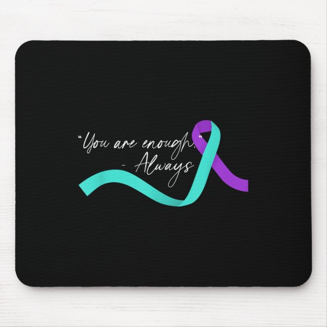 Suicide Awareness Suicide Prevention Suprt Survivo Mouse Pad (Front)