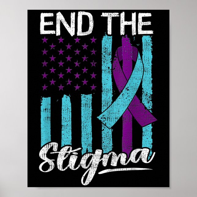 Suicide Awareness Suicide Prevention Suprt Survivo Poster (Front)