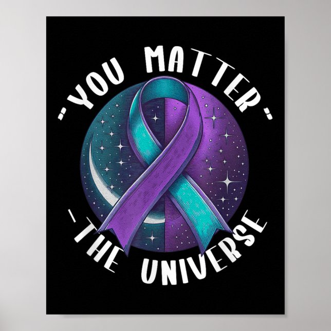 Suicide Awareness Suicide Prevention Suprt Survivo Poster (Front)