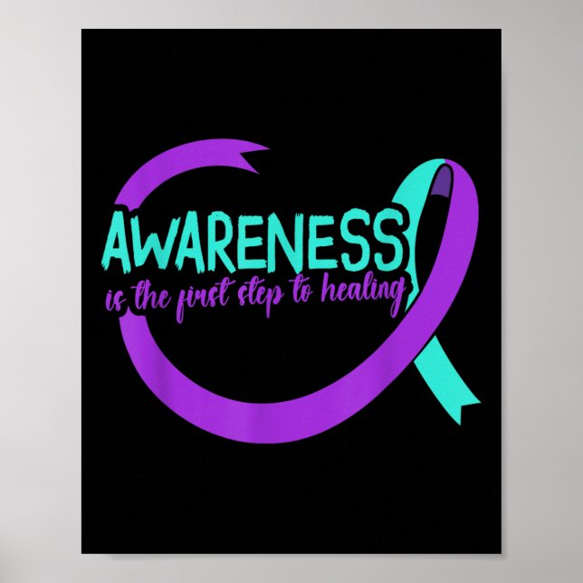 Suicide Awareness Suicide Prevention Suprt Survivo Poster (Front)