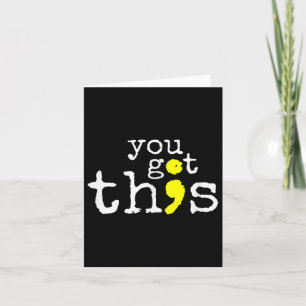 Suicide Awareness Support Positive Quote Card