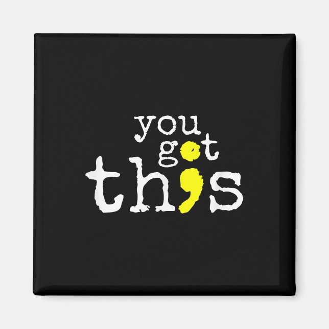 Suicide Awareness Support Positive Quote Magnet (Front)