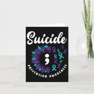 Suicide Awareness Support Suicide Prevention Card