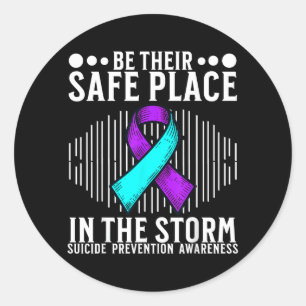 Suicide Awareness Support Suicide Prevention Classic Round Sticker