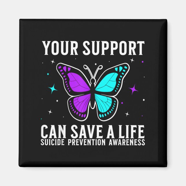 Suicide Awareness Support Suicide Prevention Magnet (Front)