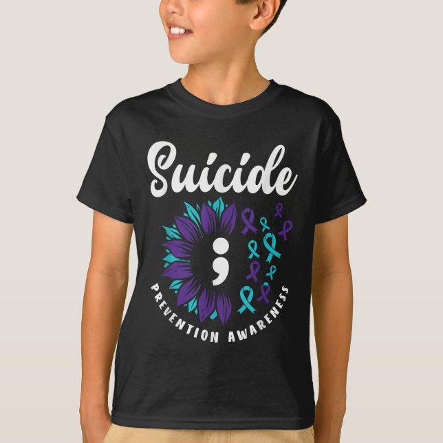 Suicide Awareness Support Suicide Prevention T-Shirt (Front)