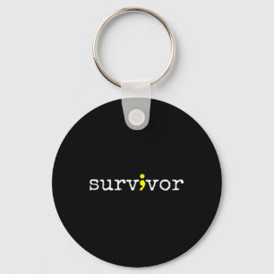 Suicide Awareness Support Symbol Recovery Survivor Key Ring