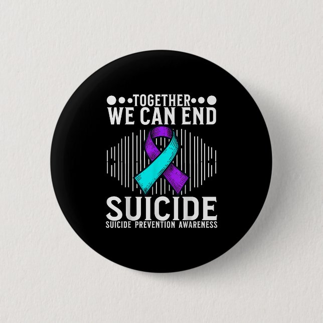 Suicide Awareness Suprt Suicide Prevention Awarene 6 Cm Round Badge (Front)