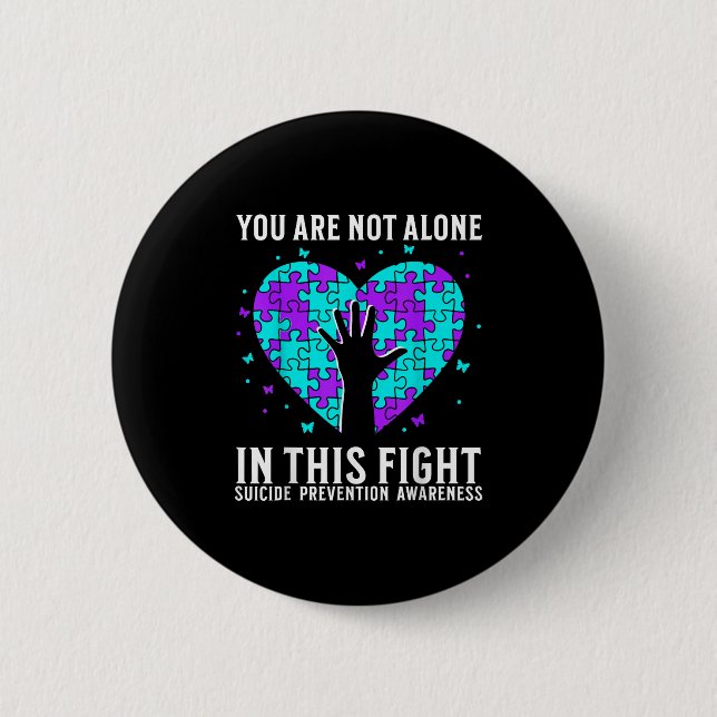 Suicide Awareness Suprt Suicide Prevention Awarene 6 Cm Round Badge (Front)