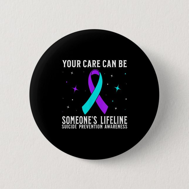 Suicide Awareness Suprt Suicide Prevention Awarene 6 Cm Round Badge (Front)