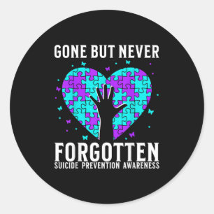 Suicide Awareness Suprt Suicide Prevention Awarene Classic Round Sticker