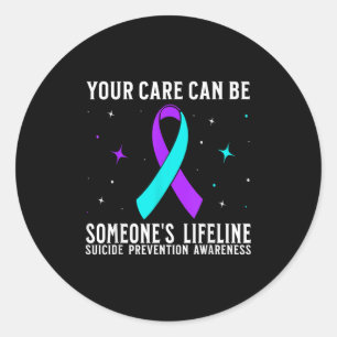 Suicide Awareness Suprt Suicide Prevention Awarene Classic Round Sticker