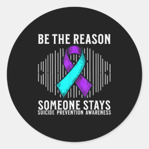 Suicide Awareness Suprt Suicide Prevention Awarene Classic Round Sticker