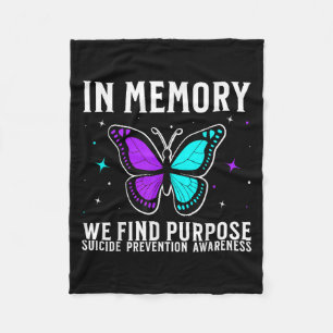 Suicide Awareness Suprt Suicide Prevention Awarene Fleece Blanket