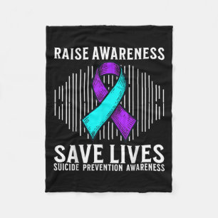 Suicide Awareness Suprt Suicide Prevention Awarene Fleece Blanket