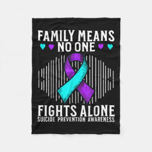 Suicide Awareness Suprt Suicide Prevention Awarene Fleece Blanket